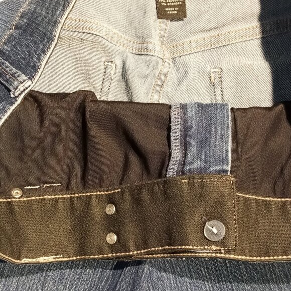 Lane Bryant Capri Denim  sz 16 Jeans  Stretch waist  Tummy Panel  2 button waist - Picture 7 of 11